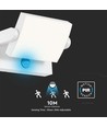 17W LED Wandleuchte mit Sensor - IP65, 2580lm, weiß, 3000K, PIR Sensor