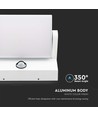 17W LED Wandleuchte mit Sensor - IP65, 2580lm, weiß, 3000K, PIR Sensor