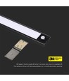 2W Schranklampe - LED, PIR-Sensor, 4000K, schwarz, IP20
