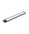 2W LED Schrankleuchte mit PIR Sensor, schwarz - 5V, USB wiederaufladbar, 40cm, 3000K, Bewegungsmelder