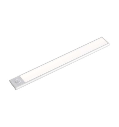 40cm 2W LED Schrankleuchte mit PIR Sensor, 5V - Silber, 2200mA Akku, IP20, 4000K