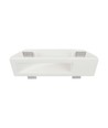 GU10 Gips Einbauspot für 3 Leuchtmittel - Eckig, weiß, überstreichbar, Ausschnitt: 35,5 x 10,5 cm