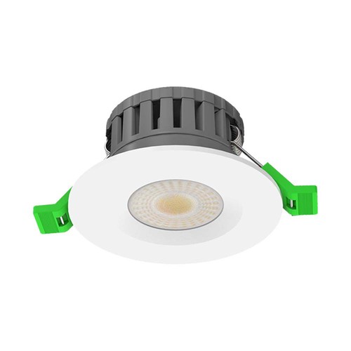 5W/8W LED Einbaustrahler, fire-rated - 830lm, IP65, dimmbar, CCT, 60 Grad, weiß/schwarz/chrom Finish