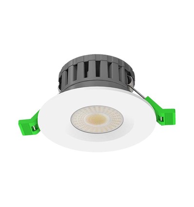 5W/8W LED Einbaustrahler, fire-rated - 830lm, IP65, dimmbar, CCT, 60 Grad, weiß/schwarz/chrom Finish