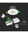 5W/8W LED Einbaustrahler, fire-rated - 830lm, IP65, dimmbar, CCT, 60 Grad, weiß/schwarz/chrom Finish