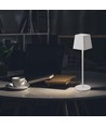 Wiederaufladbare LED-Tischlampe Innen/Außen - Weiß, Touch-Dimmbar, IP54, Warmweißes Licht