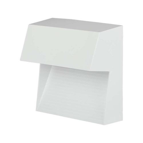 3W LED Wandleuchte für Treppen - IP65, weiß, 15,4x15,1 cm, Stufen-Einbaustrahler