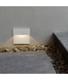 3W LED Wandleuchte für Treppen - IP65, weiß, 15,4x15,1 cm, Stufen-Einbaustrahler