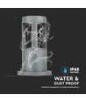 10W LED Wandleuchte - 3000K, Grau, 25cm
