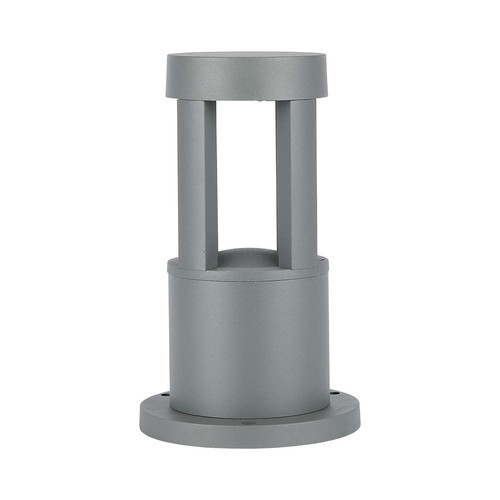 10W LED Gartenleuchte / Pollerleuchte, 25cm - IP65, 1000lm, grau, kaltweiß, Außenbereich
