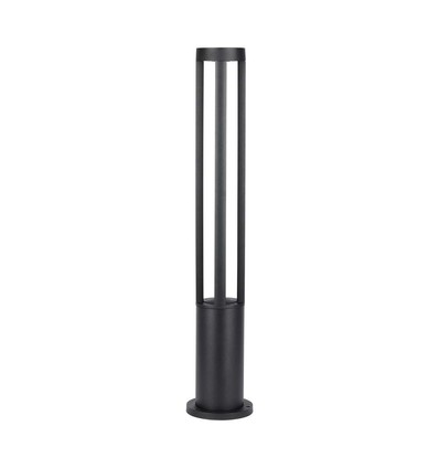 10W LED Gartenlampe / Wegeleuchte, 80cm, IP65 - 1000lm, schwarz, kaltweiß, Außenbereich