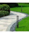 10W LED Gartenlampe / Wegeleuchte, 80cm, IP65 - 1000lm, schwarz, kaltweiß, Außenbereich