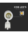 35W 3-Phasen Schienenstrahler - 24 Grad, 6400K, weiß, COB LED, 4-Leiter Tracklight