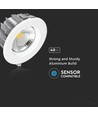 40W Ø22,1cm LED Einbaupanel - 120lm/W, COB, kaltweiß, Ausschnitt: Ø20,7 cm, Maße: Ø22,1 cm