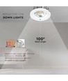 40W Ø22,1cm LED Einbaupanel - 120lm/W, COB, kaltweiß, Ausschnitt: Ø20,7 cm, Maße: Ø22,1 cm