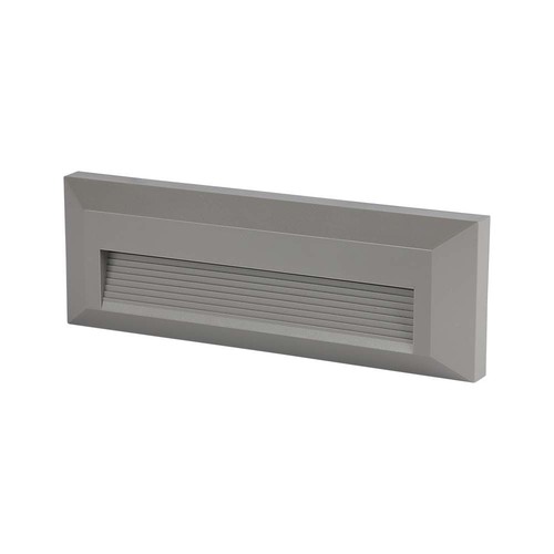 3W Treppenlicht - LED, 4000K, graues Gehäuse, rechteckig