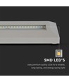 3W Treppenlicht - LED, 4000K, graues Gehäuse, rechteckig