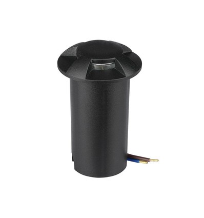 1W LED Bodeneinbaustrahler - 6400K, Schwarz, 12V