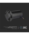 1W LED Bodeneinbaustrahler - 6400K, Schwarz, 12V
