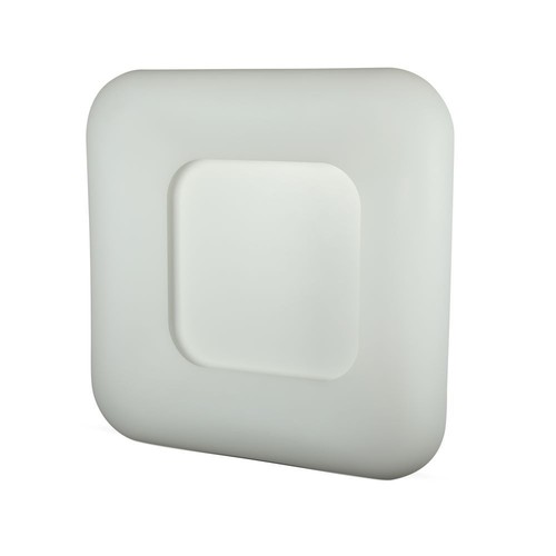40W Quadratische LED Designer Pendelleuchte - 4000lm, 3-in-1 CCT, dimmbar, weiß, 46x46cm