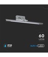 64cm Bilder-/Spiegelleuchte 12W LED - Chrom, 3000K, schwenkbar, inkl. Leuchtmittel