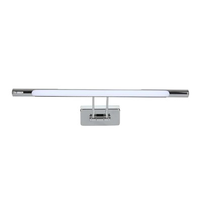 8W LED Bilder-/Spiegelleuchte, Chrom - 50cm, schwenkbar, 3000K/4000K, inkl. Leuchtmittel