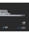 8W LED Bilder-/Spiegelleuchte, Chrom - 50cm, schwenkbar, 3000K/4000K, inkl. Leuchtmittel