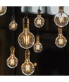 E27 12W G125 LED Filament Lampe - Amber Glas, 2200K, 1350lm, 300° Abstrahlwinkel