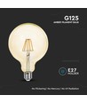 E27 12W G125 LED Filament Lampe - Amber Glas, 2200K, 1350lm, 300° Abstrahlwinkel