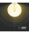 E27 12W G125 LED Filament Lampe - Amber Glas, 2200K, 1350lm, 300° Abstrahlwinkel