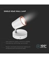 6W LED Wandleuchte - 3000K, weiß, inkl. Leuchtmittel, Innen/Fassade