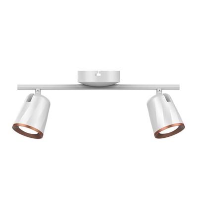 12W Doppel-LED Wandleuchte - 3000K, Weiß