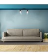 12W Doppel-LED Wandleuchte, schwarz - 1080lm, 4000K, IP20, verstellbare Köpfe
