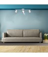 18W LED Wandleuchte - 4000K, Weiß, 3 Köpfe