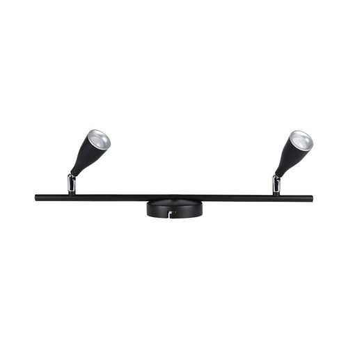 9W LED-Wandleuchte, schwarz - 4000K, 840lm, IP20, Doppel-Kopf, Innenbereich, inkl. Leuchtmittel
