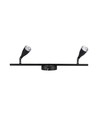 9W LED-Wandleuchte, schwarz - 4000K, 840lm, IP20, Doppel-Kopf, Innenbereich, inkl. Leuchtmittel