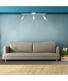 13,5W LED-Wandleuchte - Weiß, 1260lm, 3-flammig, inkl. Leuchtmittel