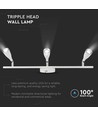 13,5W LED-Wandleuchte - Weiß, 1260lm, 3-flammig, inkl. Leuchtmittel