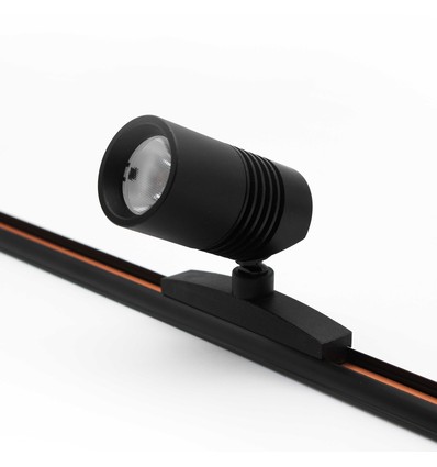 PicoTrack 3,5W Mini LED Schienenstrahler - Schwarz, Passend für PicoTrack Schienen, RA92, 24V