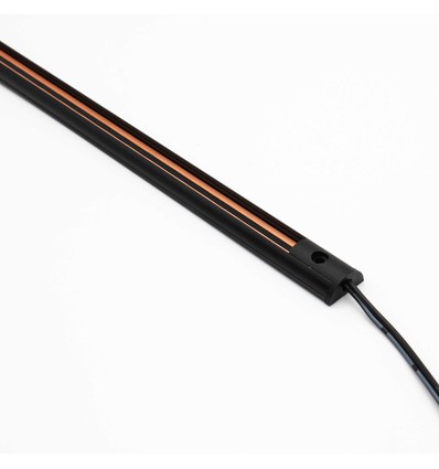 PicoTrack 50 cm Schiene - 24V, magnetisch, schwarz, für Glasvitrinen / Schaufensterbeleuchtung