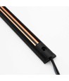 PicoTrack 100 cm Schiene - 24V, magnetisch, schwarz, für Glasvitrinen / Fensterbeleuchtung