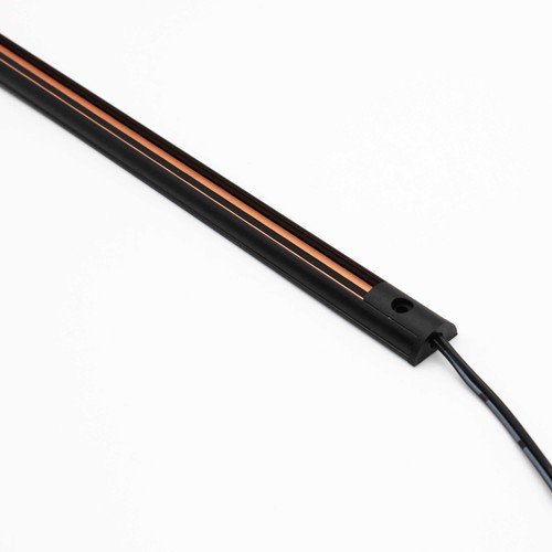 PicoTrack 100 cm Schiene - 24V, magnetisch, schwarz, für Glasvitrinen / Fensterbeleuchtung