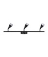 13,5W LED-Wandleuchte, 3-flammig - 4000K, schwarz, Außenbereich, IP65
