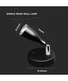 4,5W LED-Wandleuchte mit Schalter - 420lm, IP20 Innenbereich, schwarz, warmweiß, inkl. Leuchtmittel