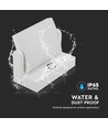 17W LED-Wandleuchte - Mit Sensor, 4000K, Weißes Gehäuse, IP65