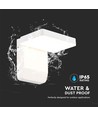 17W quadratische LED-Wandleuchte - IP65, weiß, 150lm/W, Aluminium, inkl. Leuchtmittel