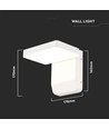17W LED Wandleuchte - 4000K, Weiß