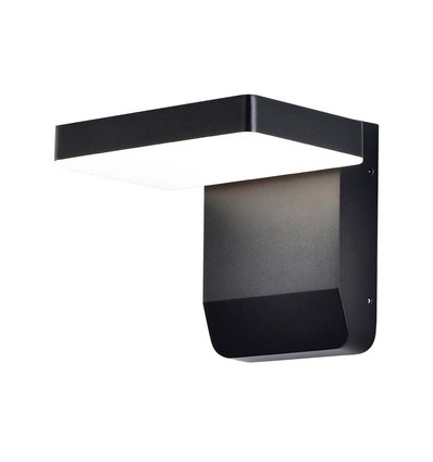 17W quadratische drehbare Wandleuchte - IP65, schwarz, 2520lm, 3000K, inkl. Leuchtmittel