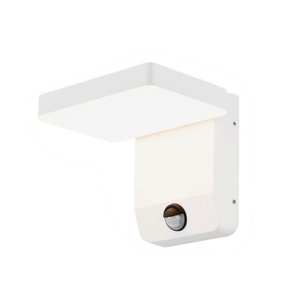 17W weiße quadratische Wandleuchte mit Sensor - 2580lm, IP65, 3000K, PIR Sensor