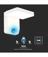 17W weiße quadratische Wandleuchte mit Sensor - 2580lm, IP65, 3000K, PIR Sensor